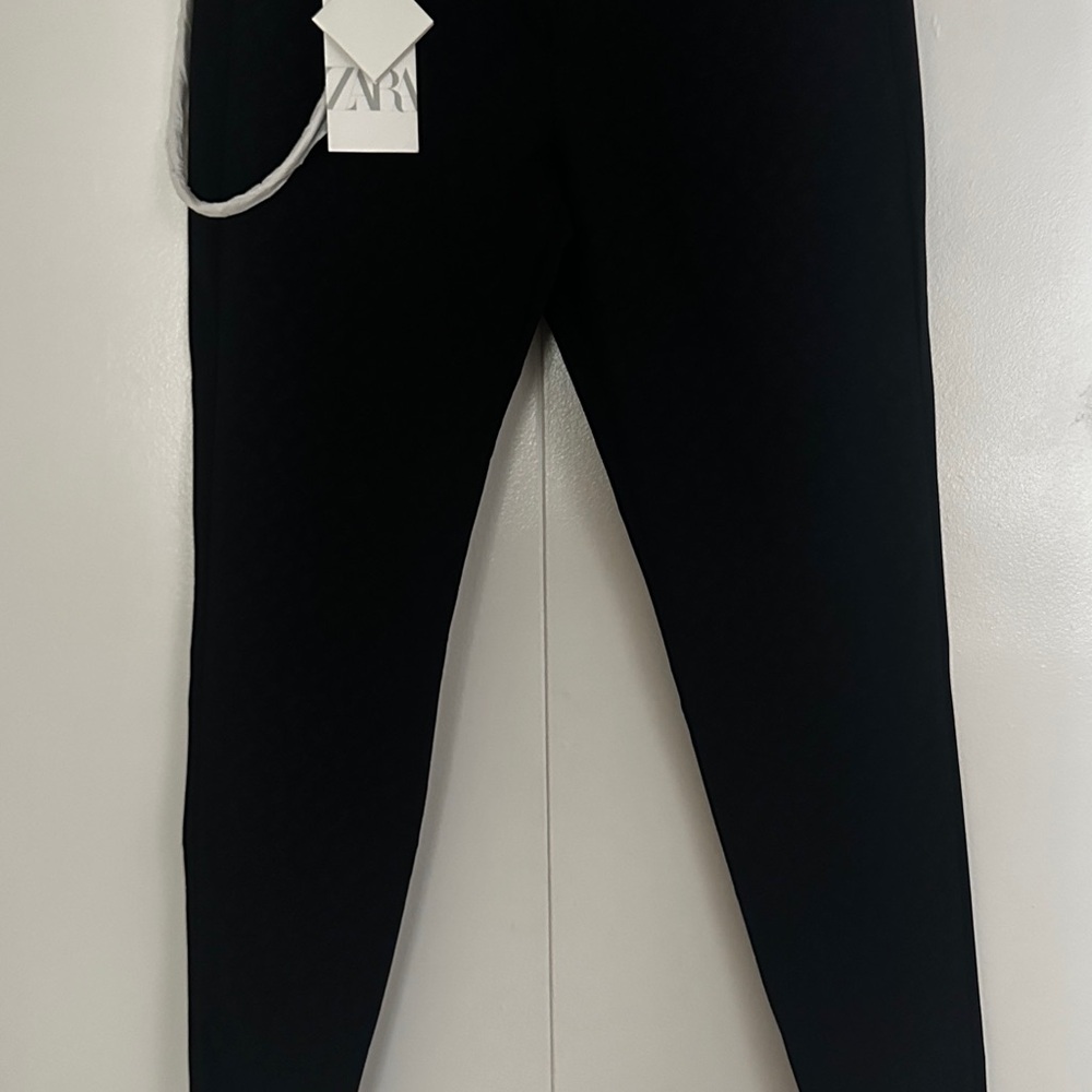 Men skinny Zara Black pants printed sz 31